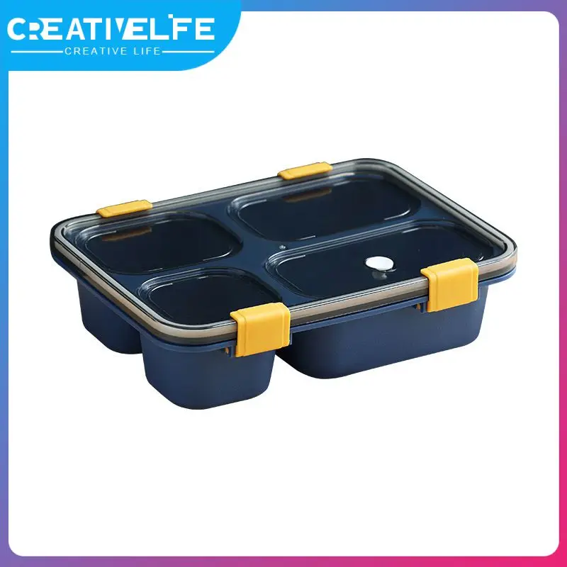 

3/4 Compartments Lunch Box Bento Food Container Eco-Friendly Dinnerware Lunchbox For Kids Adults Bentobox Kitchen Tableware