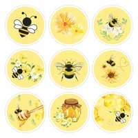kk130 180pcs 1 5inch cute happy bee honey cartoon stickers diy laptop guitar luggage fridge decorating sticker decal kids toys