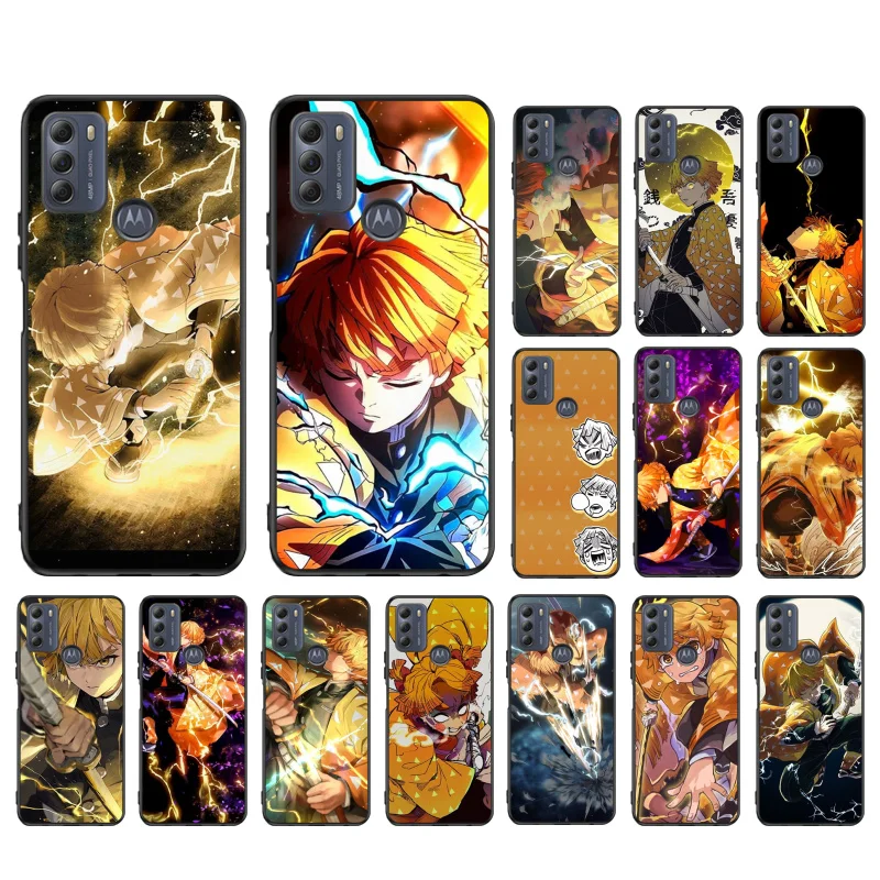 

Demon Slayer Agatsuma Phone Case for Motorola Moto Edge 20 20 Lite E7 Power E40 E20 One Action G10 G Play G22 G52 G60 E32 G8