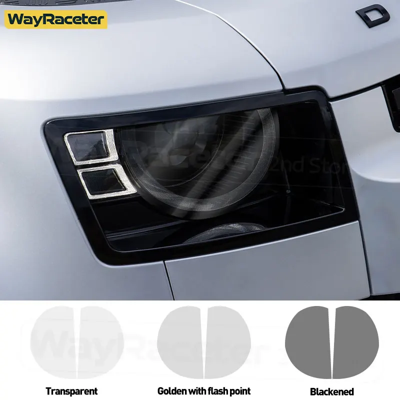 

Защитная пленка для автомобильной фары, дымчатый черный оттенок, виниловая прозрачная наклейка из ТПУ для Land Rover Defender L663 2020 2021 2022 2023