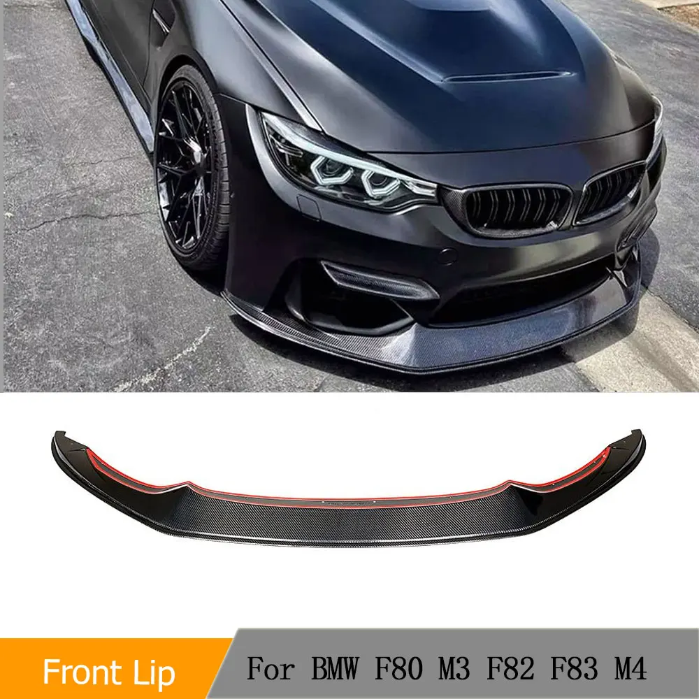 Передний бампер автомобиля из углеродного волокна разделители губ для BMW F80 M3 F82 F83
