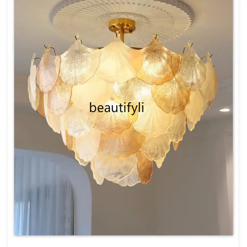 

Yj французская стильная классическая люстра средней длины, лампа для гостиной и спальни, роскошная фотолюстра