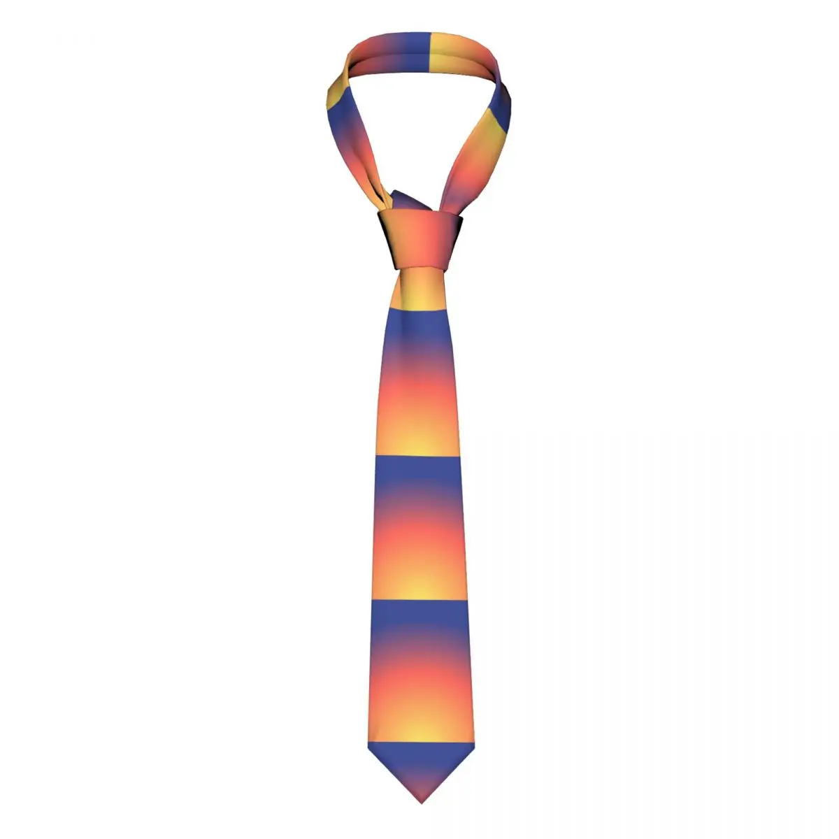 

Colorful Sunset Tie Ombre Print For Man Design Neck Ties Accessories Shirt Party 8CM Cravat