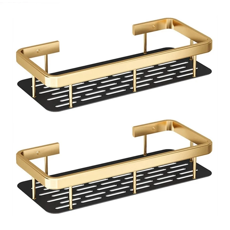 

Punch-Free Bathroom Shelf Shelves Shampoo Shower Storage Rack Kitchen Holder Toilet Kitchen Organizer Bathroom Parts