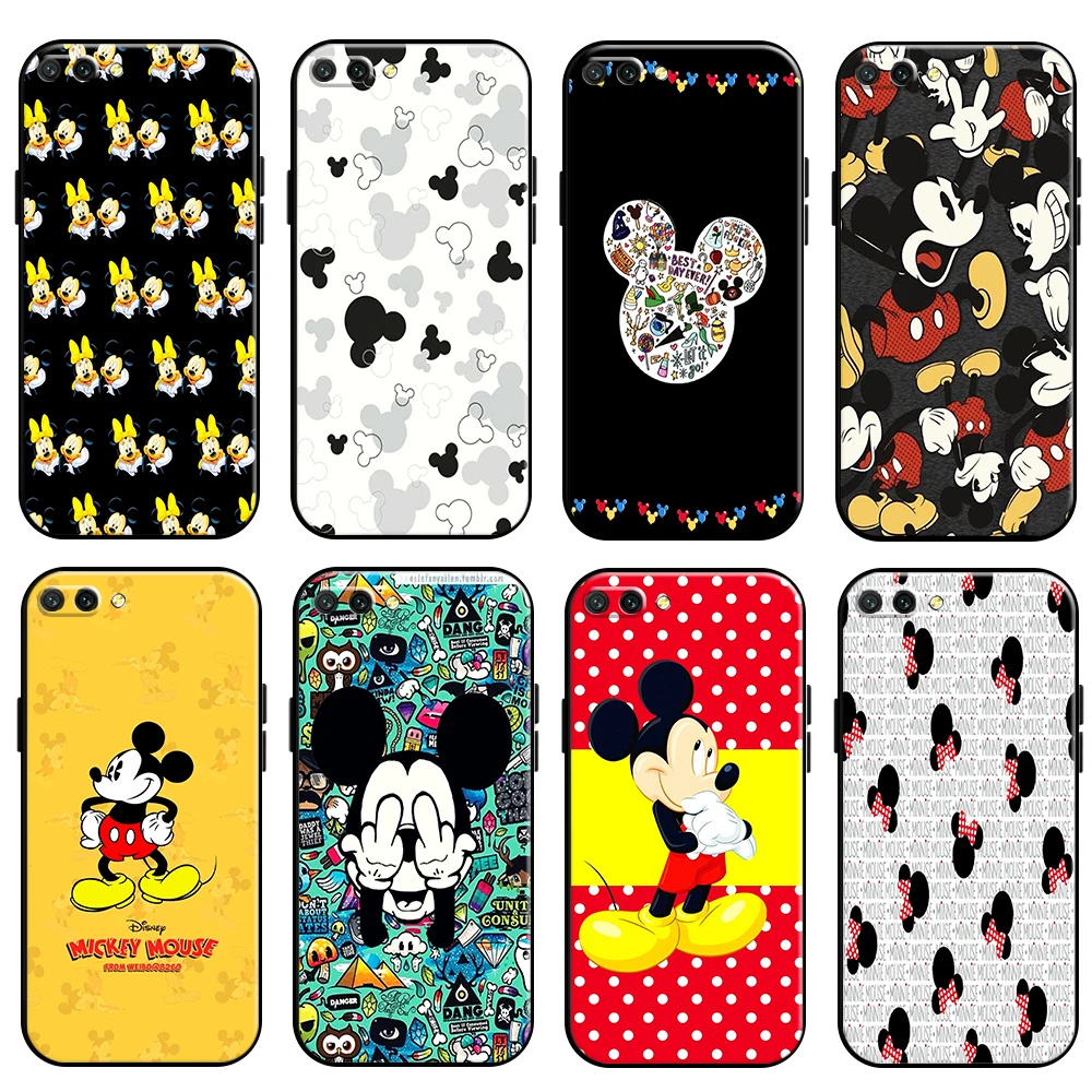 

Mickey Minnie Mouse For Huawei Honor 10 10i 9 9A Honor 10X 9X Lite Pro Phone Case Soft Back TPU Funda Liquid Silicon Carcasa