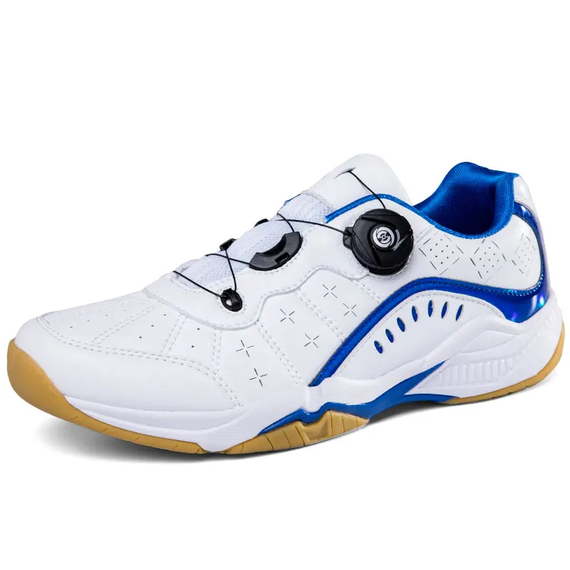 

Men Table Tennis Shoes Big Size Women Badminton Sneakers Non-slip Unisex Volleyball Shoes Quick Lacing Tennis Shoes for Couples
