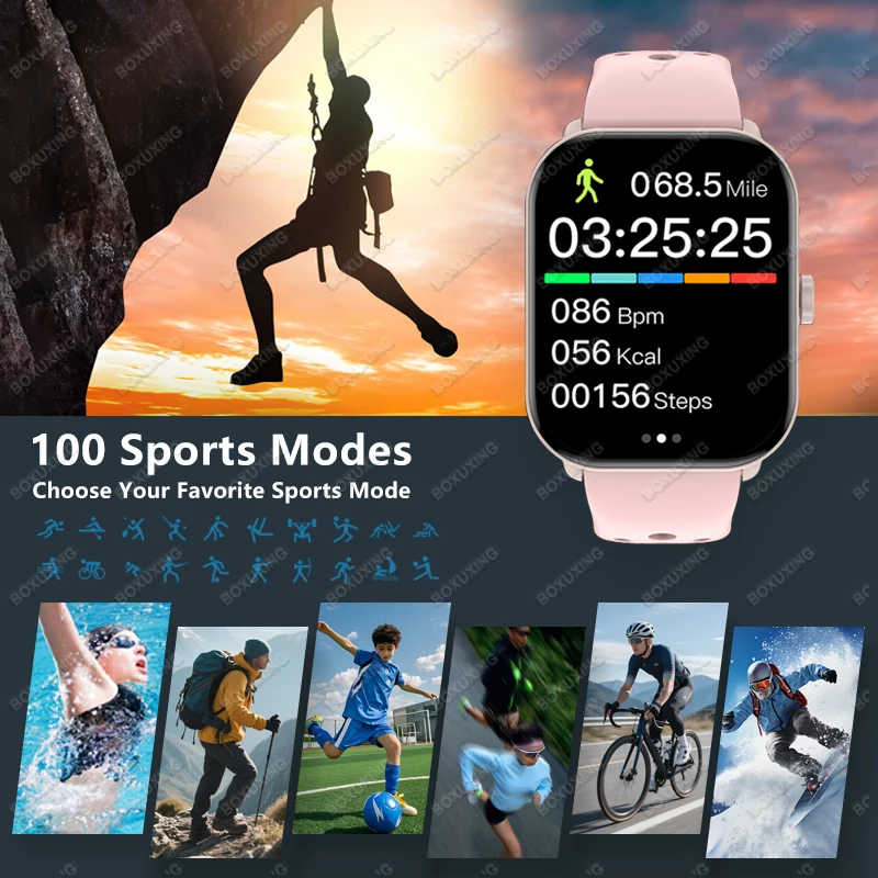 Фото Новые смарт-часы 2026 года: Watch 5 с измерением пульса, AMOLED HD-экраном 2,01 дюйма, GPS-трекингом, водонепроницаемостью IP68 и функцией звонков по Bluetooth №5