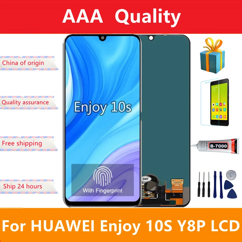 

100% Test For Huawei Y8p 2020 Global / P Smart S AQM-L21 LCD Display Touch Screen Digitizer Assembly for Huawei Enjoy 10s LCD