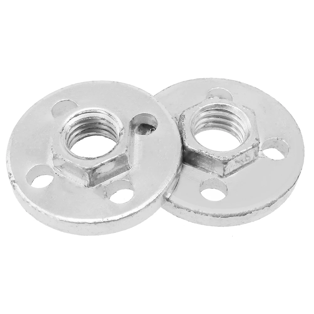 

Power Tool Parts 2pcs Pressure Plate Cover Hexagon Nut Fitting Tool Metal For Type 100 Angle Grinder Open-end Wrenches, Vises