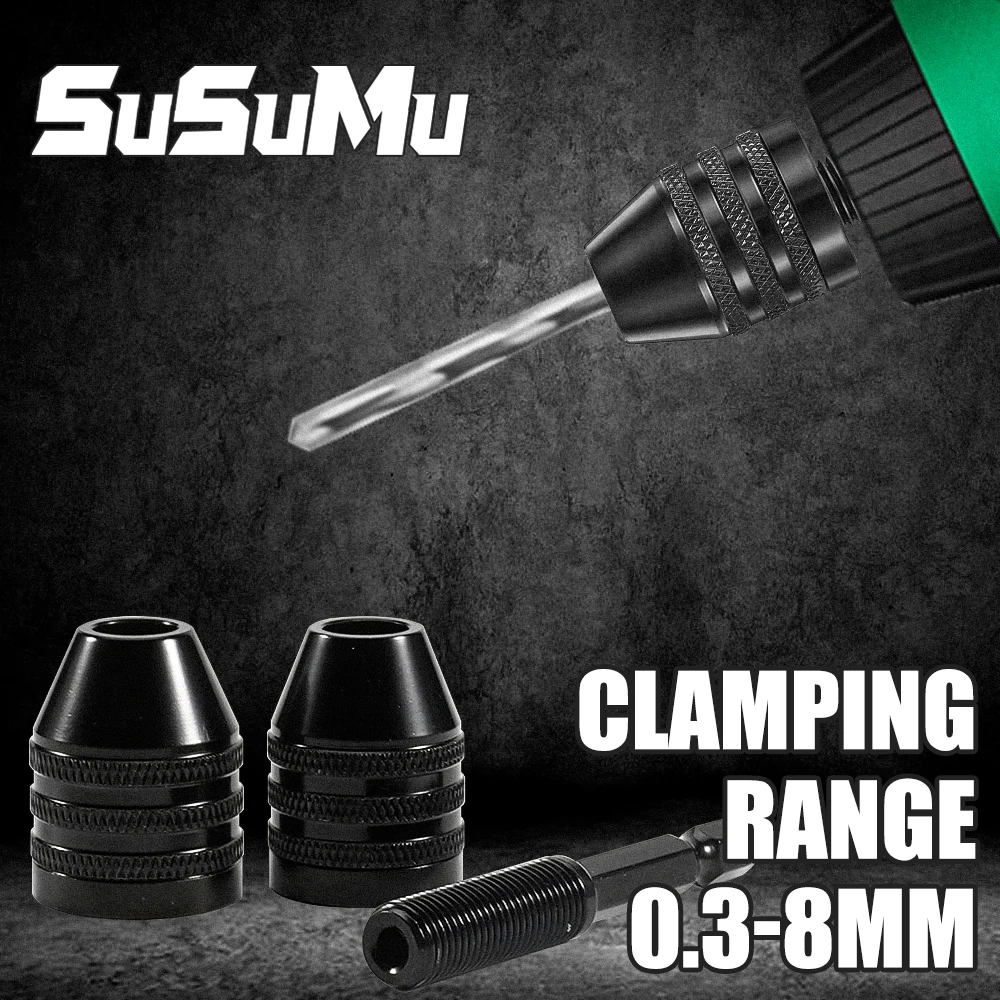 SuSuMu мини-сверлильный патрон адаптер БЕСКЛЮЧЕВОЙ преобразователь инструмент для