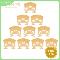 naomi 10pcs1set baroque style natural dried maple wood bridge high quality for 14 violin parts accessories