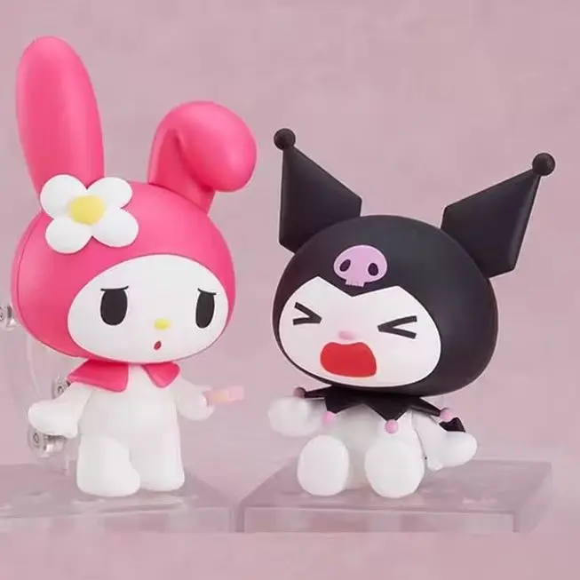 

10CM Kuromi My Melo My Melody Please 1858 1857 Action Figure Collection Toys Christmas Gift Doll With Retail Box