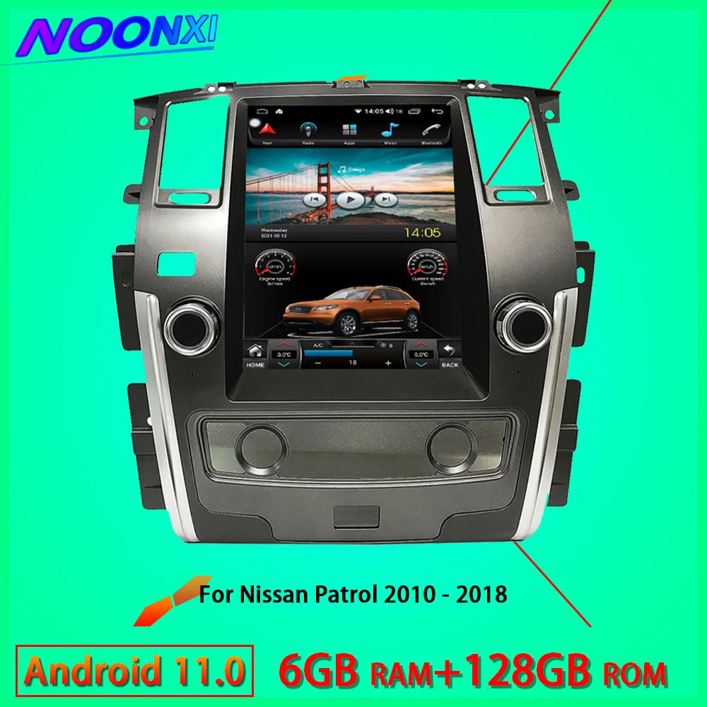 

Автомобильный Bluetooth-радиоприемник Carplay 8G + 256G 2Din Android 11 видеоплееры аудио для Nissan патруль 2012-2014 2015 2016 2017