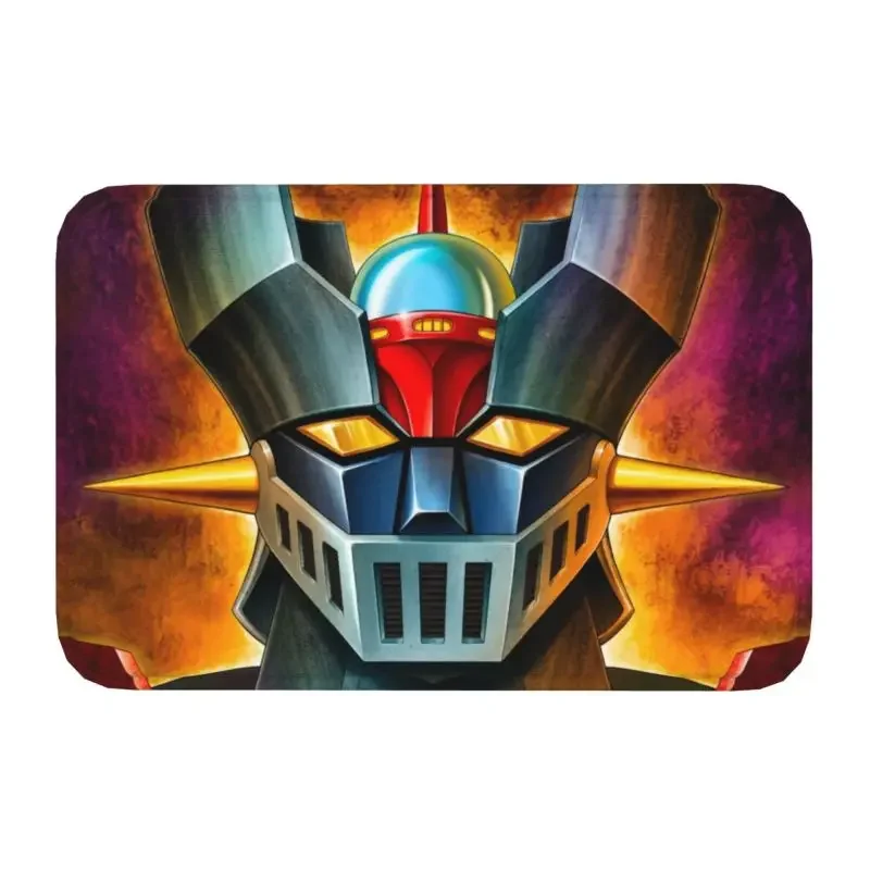 

Коврик для входной двери UFO Robot Mazinger Z, противоскользящий Быстросохнущий коврик для улицы с Аниме Манга, напольный коврик для ванной, входной коврик