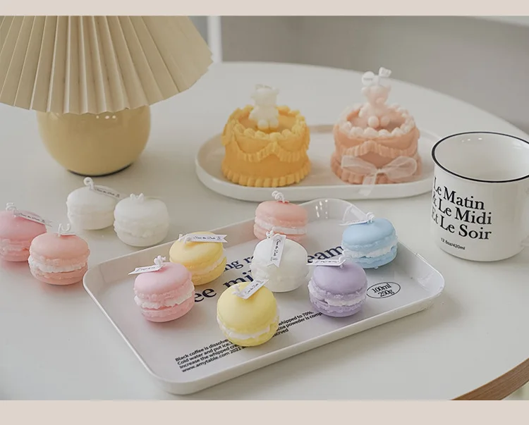 Ароматические свечи для макарон торта натуральный соевый воск ароматическая