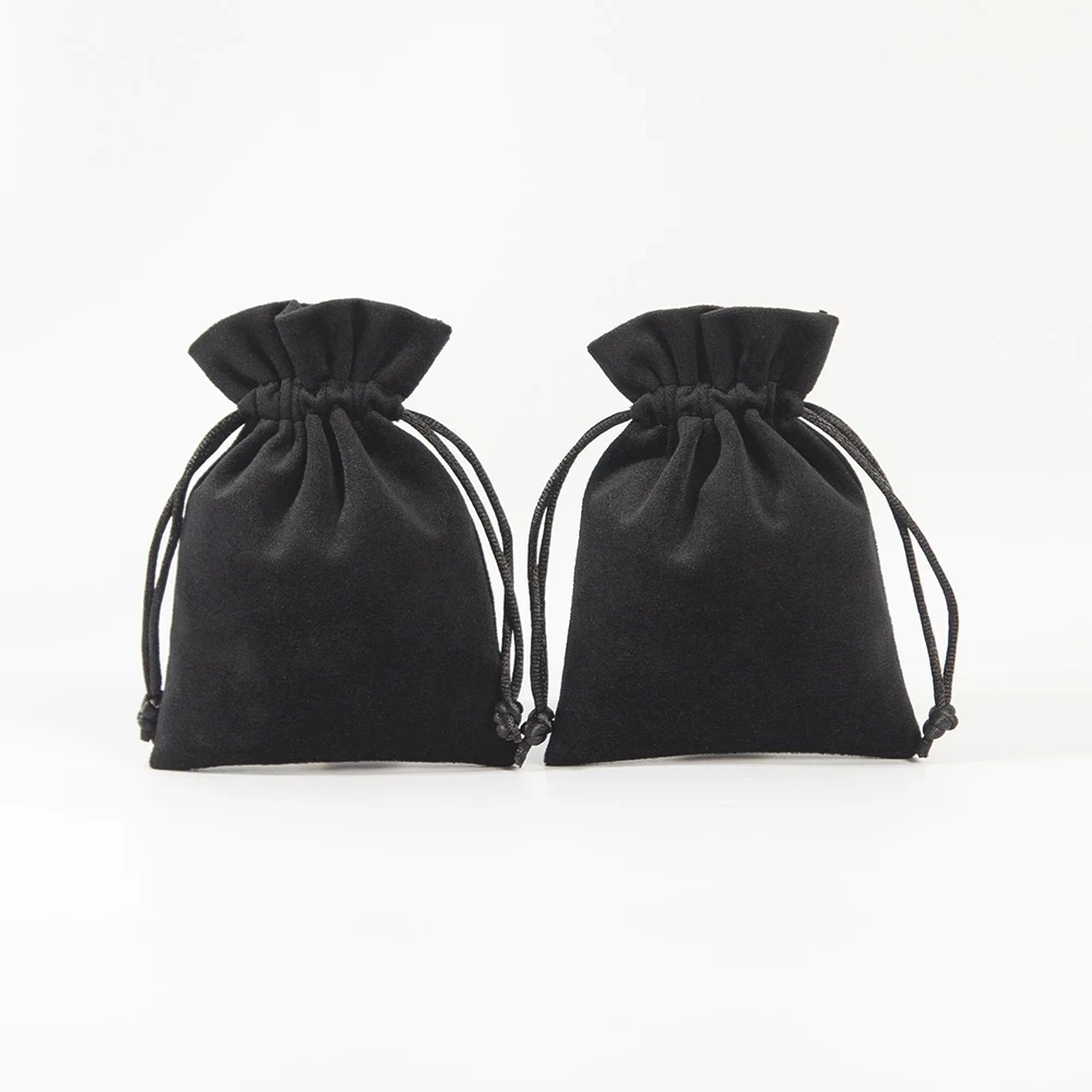 

100Pcs Multicolor Velvet Drawstring Small Gift Bags Jewelry Rings Earrings Packaging Storage Pouch Christmas Wedding Favors Bag