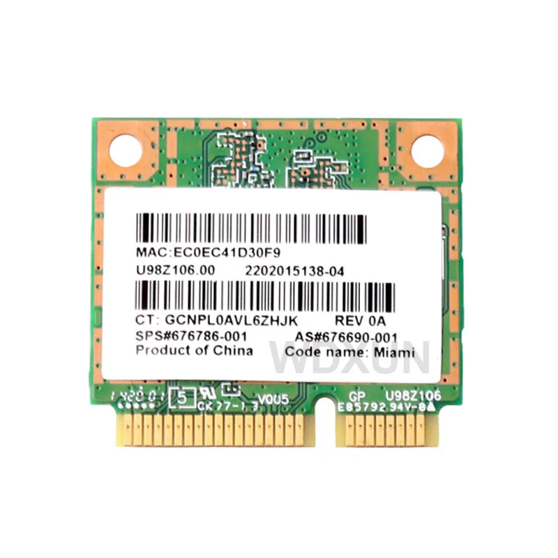 Atheros AR5B22 AR9462 802.11a/b/g/n 2.4G/5G Wifi Bluetooth 4.0  For HP  sps 676786-001 4540s 4445s 4340s 4740s 2170p 9470m CARD images - 6