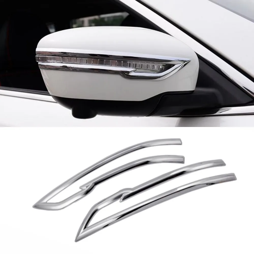 

2 шт. АБС-пластик для Nissan X-trail T32 Qashqai j11 2014-2021 для Murano 2015-2021 накладка на зеркало заднего вида защитная полоса