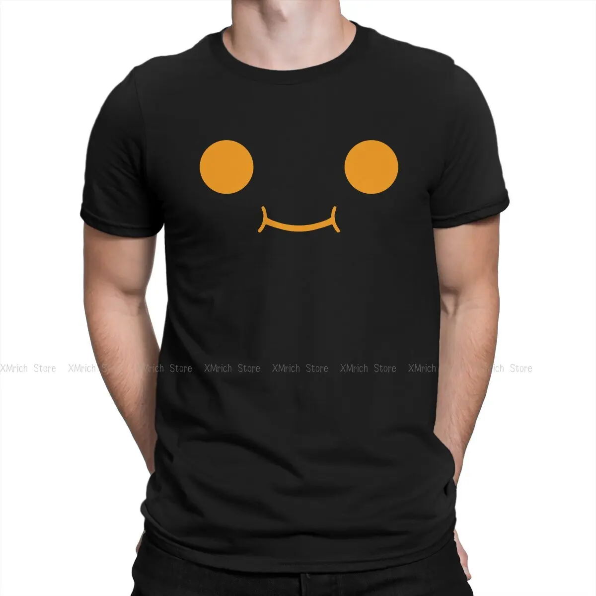 

Men T-Shirt Fundy Merch Face Novelty Pure Cotton Tees Short Sleeve Dream SMP Game T Shirts Round Collar Clothes Printing