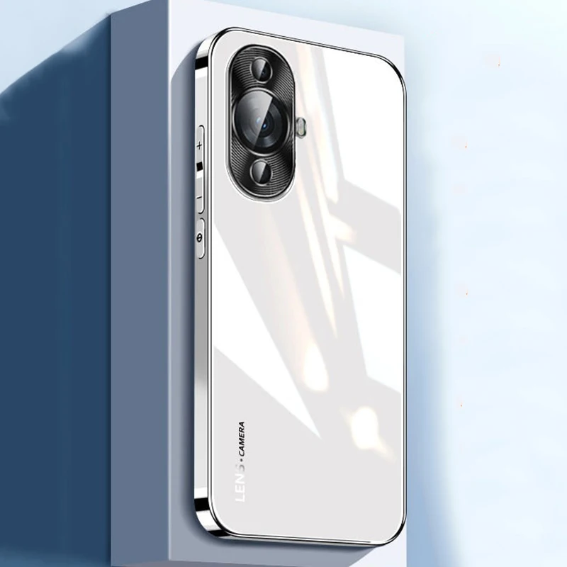 

Легкий роскошный Ультратонкий Жесткий Чехол для Huawei Nova 11 Pro гальванический стеклянный защитный чехол для Huawei Nova11 чехол для телефона