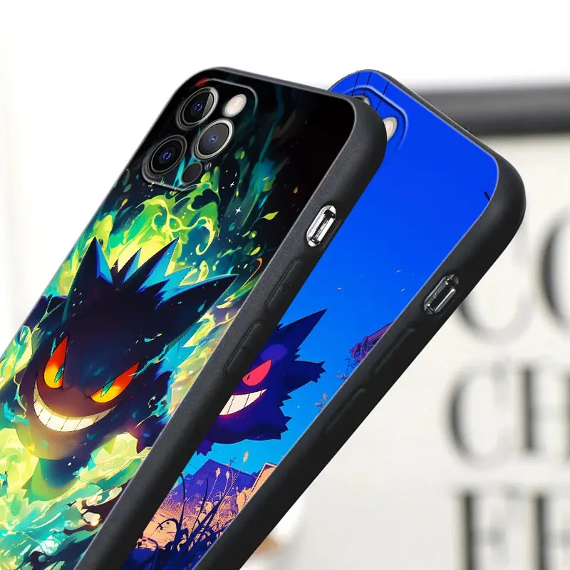 Чехол для телефона Gengar Ghost Pocket Monster в стиле аниме Apple iPhone 16 15 14 13 12 11 Pro Max XR XS 7 8 Plus