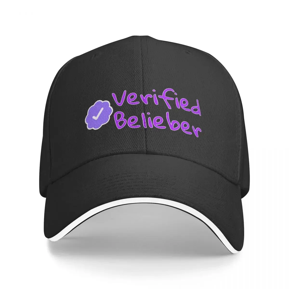 Verified Belieber черная бейсболка из полиэстера