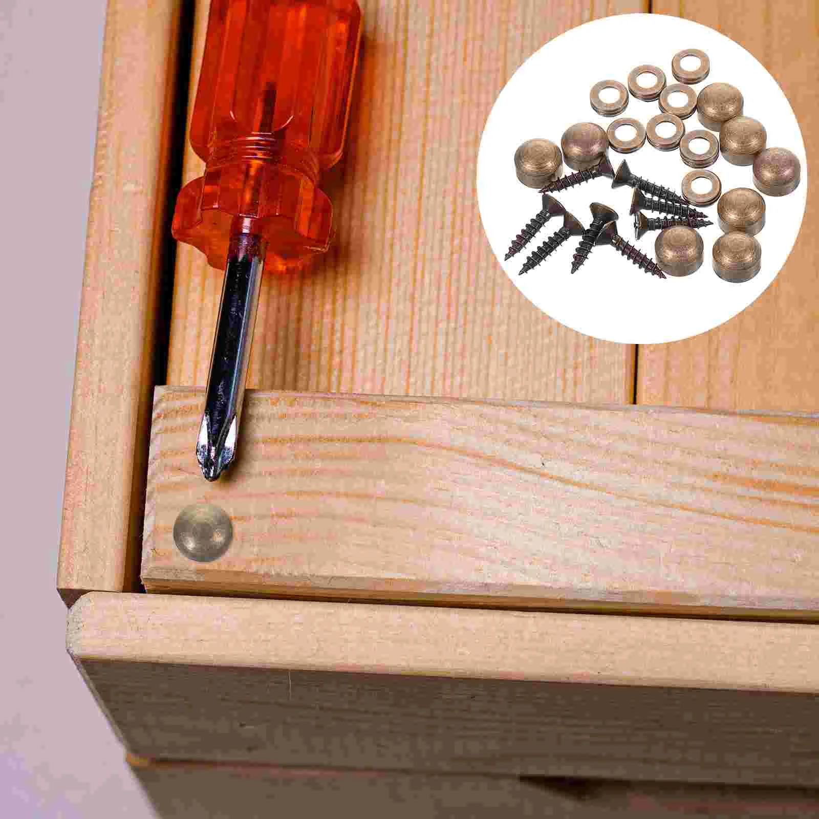

Nail Decor Self-tapping Screws Mirror Fixing Fasteners Advertising The Sign 0.5X0.9CM Copper
