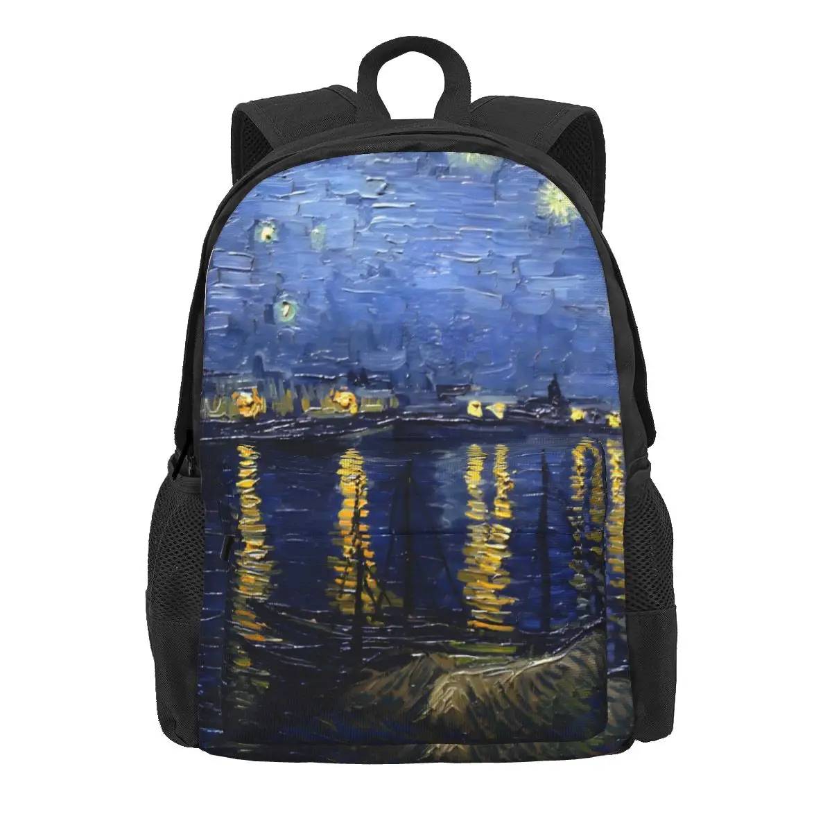 

Vincent Van Gogh Backpack Women Men Starry Night Big Backpacks Polyester Kawaii High School Bags Travel Designer Rucksack