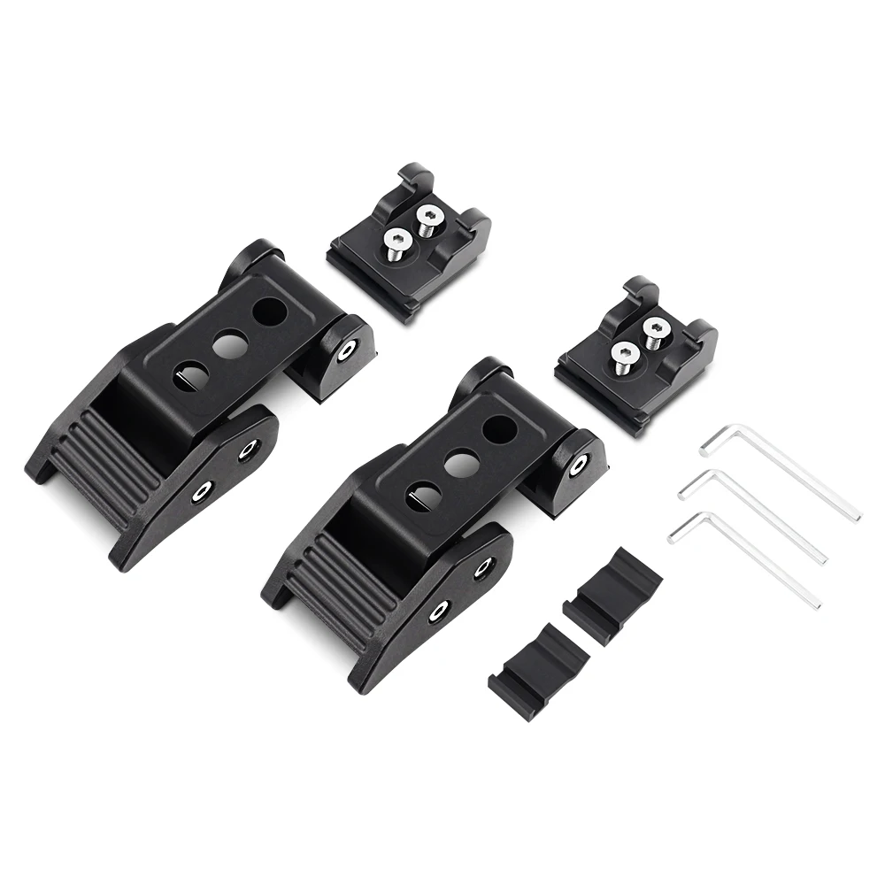 Защелки капота для Jeep JK, зажим, крепеж капота для Jeep Wrangler JK JKU 2007-2018, комплект защелок капота, черный