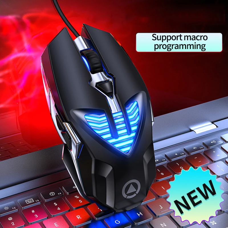 

USB Wired Gaming Mouse 2400DPI Optical Computer Mouse 7 Buttons Ergonomic Mouse Gamer Mice With Backlight Mouse For PC Laptotps