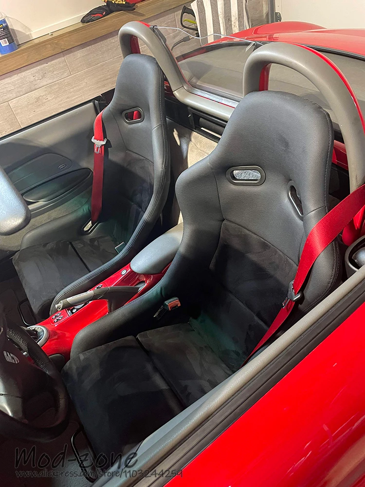 Легкое сиденье Monster из углеродного волокна стекловолокна искусственной кожи