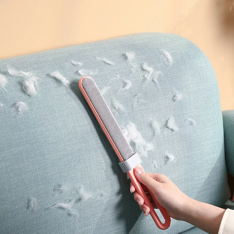 

Lint Remover Electrostatic Pet Hair Removal Brush Double-Sided Couch Clothes Cleaning for Furniture Laundry with Self-Clean Loop