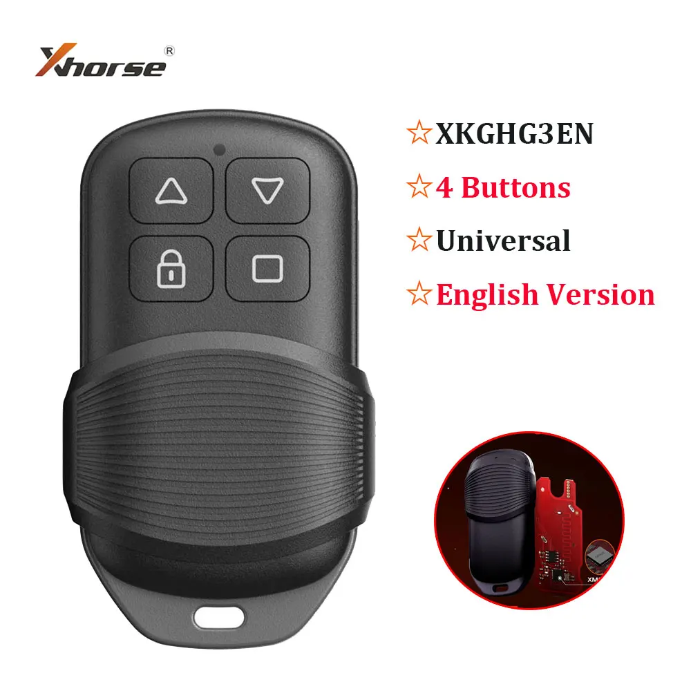

Xhorse XKGHG3EN Masker Garage Remote 315/433 МГц Переключатель Поддержка частоты Функция восстановления данных Работа с инструментом для ключа VVdi