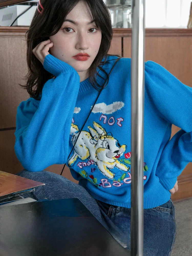 Свитер Hello Cannon женская свободная верхняя одежда новинка 2024 оригинальный пуловер