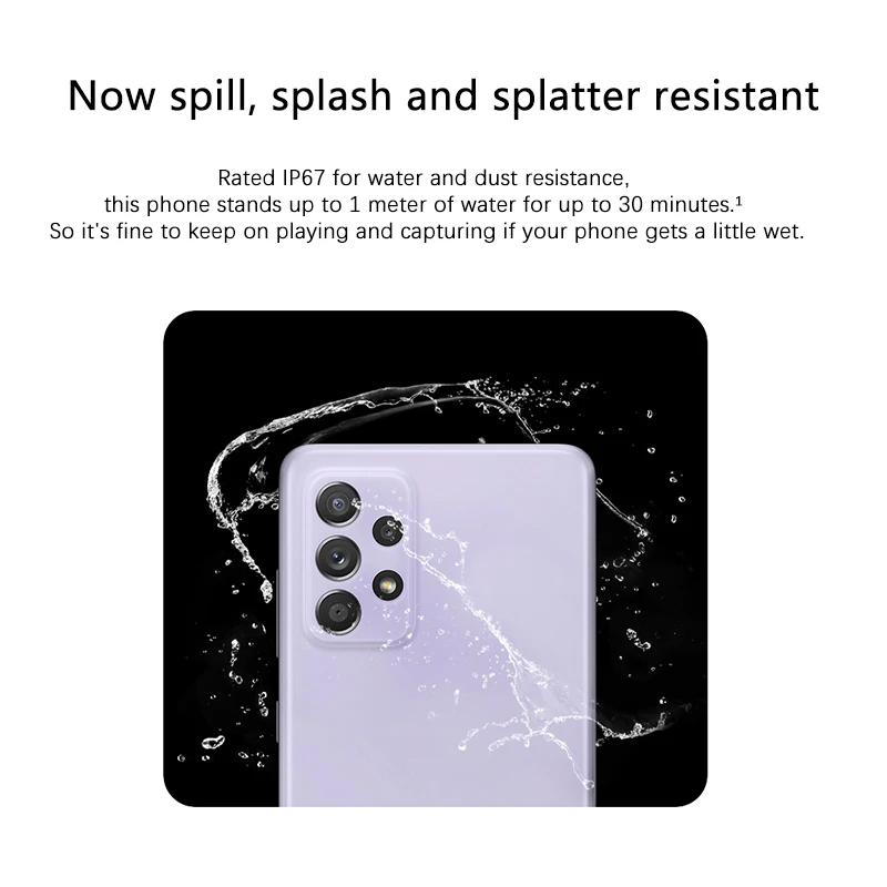 Najtaniej Globalna Wersja Samsung Galaxy A52S 8 + 128GB/8 + 256GB 5G Smartphone Dual Sim SDM 778G Procesor 25W 4500mAh 64MP NFC IP67