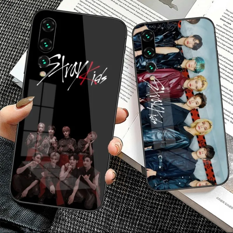 

Чехол для телефона Stray Kids SKZ для Huawei P50 P40 P30 P20 Pro Mate 40 30 20 Pro Nova 9 8 7 PC, стеклянный чехол для телефона