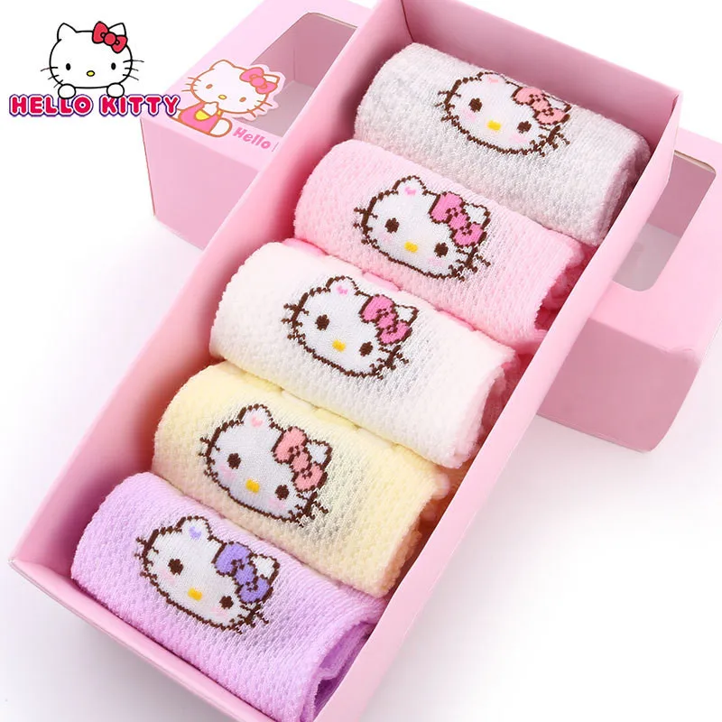 Hello Kitty Sanrio My Melody Kawaii Add Cotton Autumn and Winter Socks Girl Kt Plus Fleece Long Tube Jk Lolita Middle Tube Socks