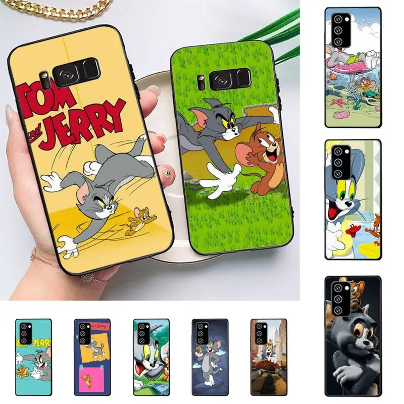 

Miniso TTom and JJerries Phone Case for Samsung J 2 3 4 5 6 7 8 prime plus 2018 2017 2016 core