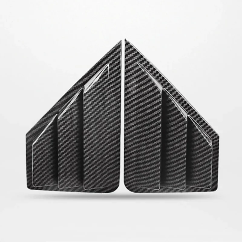 2 шт., наклейка на заднее окно автомобиля, треугольные жалюзи, накладка для Toyota C-HR CHR C HR 2016-202, автомобильные аксессуары, автомобильная наклейка