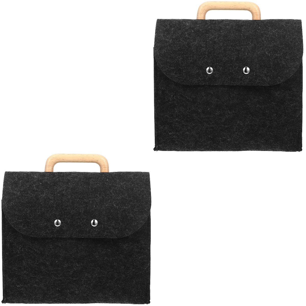 Набор из 2-х фетровых сумок-тоут ручных сумок портативный держатель для файлов