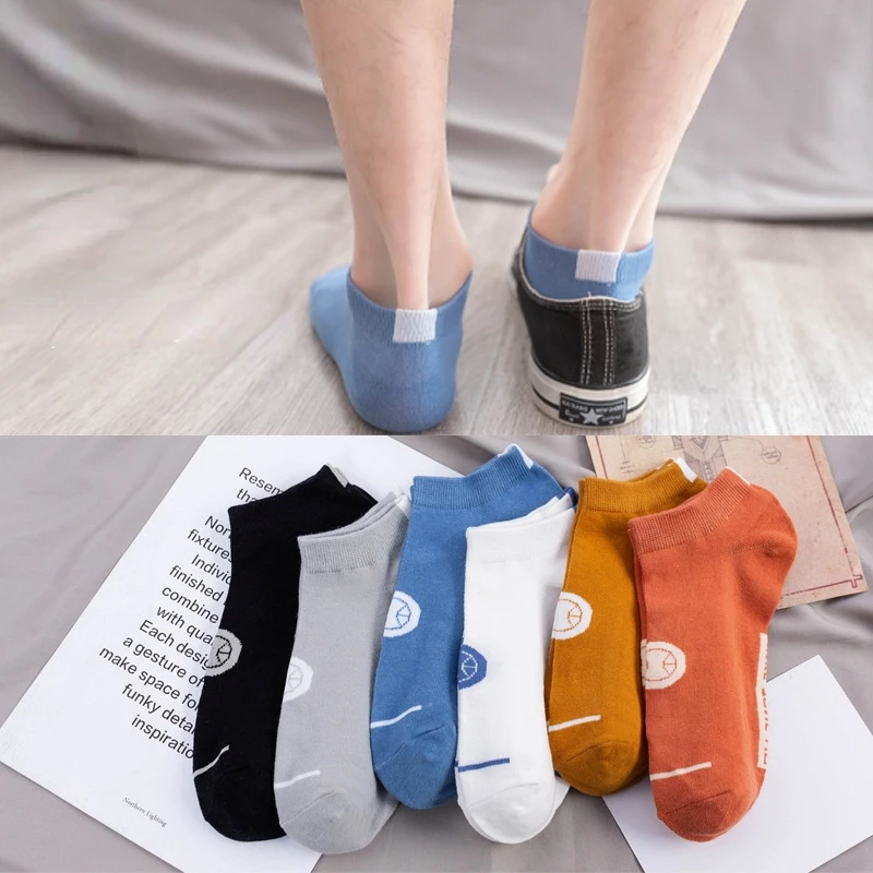 

Socks Male Socks Summer Thin Breathable Sports Socks Short Student Ins Style Street Men And Women Basketball Socks Boat Socks