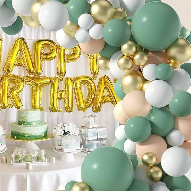

Green Balloon Garland Arch Kit Wedding Birthday Party Christmas Decoration Latex Balloon Baby Shower Ballons Accessories