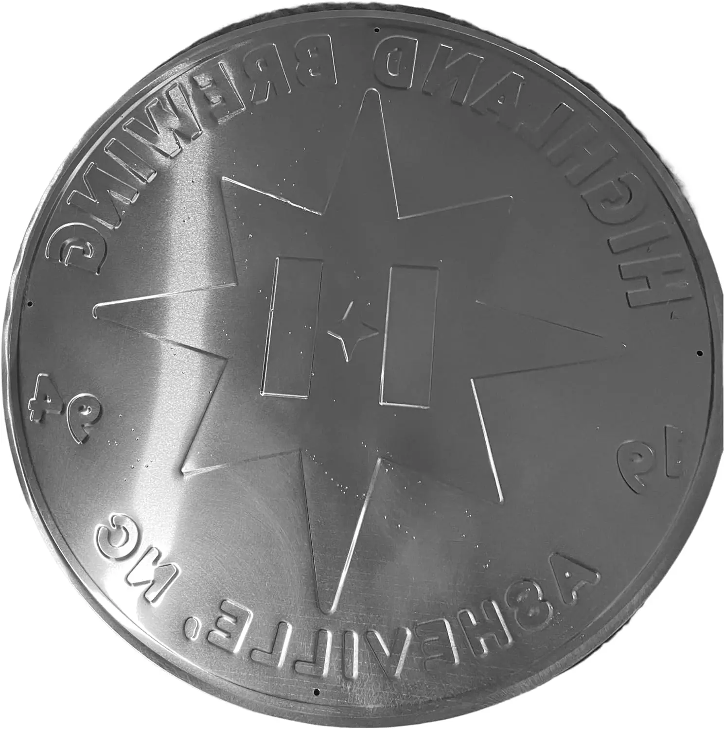 Highland пивоваренный Asheville NC 1994 металлический пивной жестяной знак | 23 дюйма Круглый