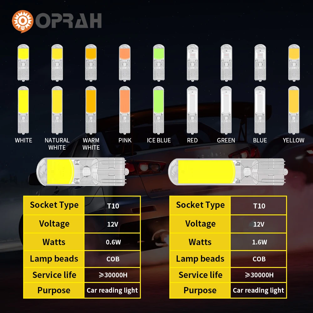 2 шт. T15 W16W 921 912 светодиодный Canbus без ошибок COB Белый Красный 6000K 12V Автоматические