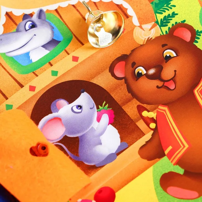 Бизиборд по мотивам русской народной сказки Теремок Лесная мастерская |