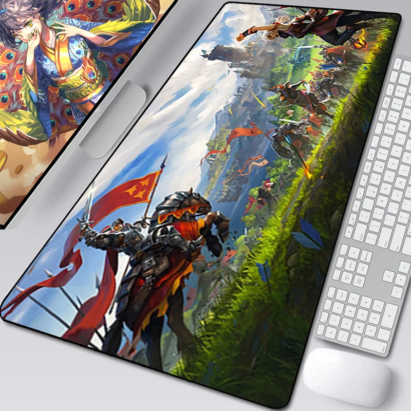 

Коврик для игровой мыши, компьютерные коврики Albion для геймеров, милые коврики для кабинета и настольного компьютера, аксессуары, аниме Расширенная клавиатура, компьютер, ноутбук
