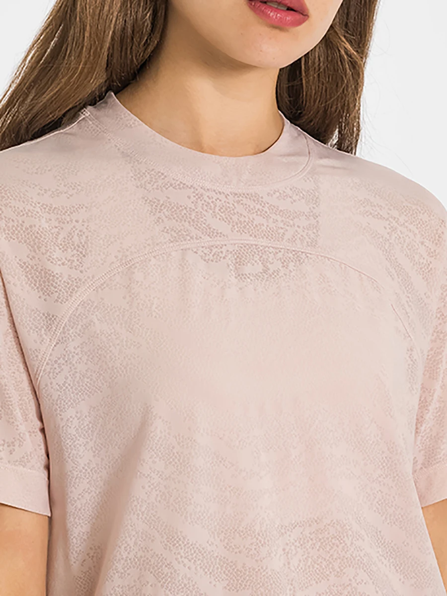 Nepoagym KEEN Short Sleeve Lightweight Women Workout Tops Loose Fit Yoga Top Naked Feel Basic Sports Shirt