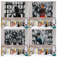 death note colorful tapestry wall hanging for living room home dorm decor wall hanging sheets