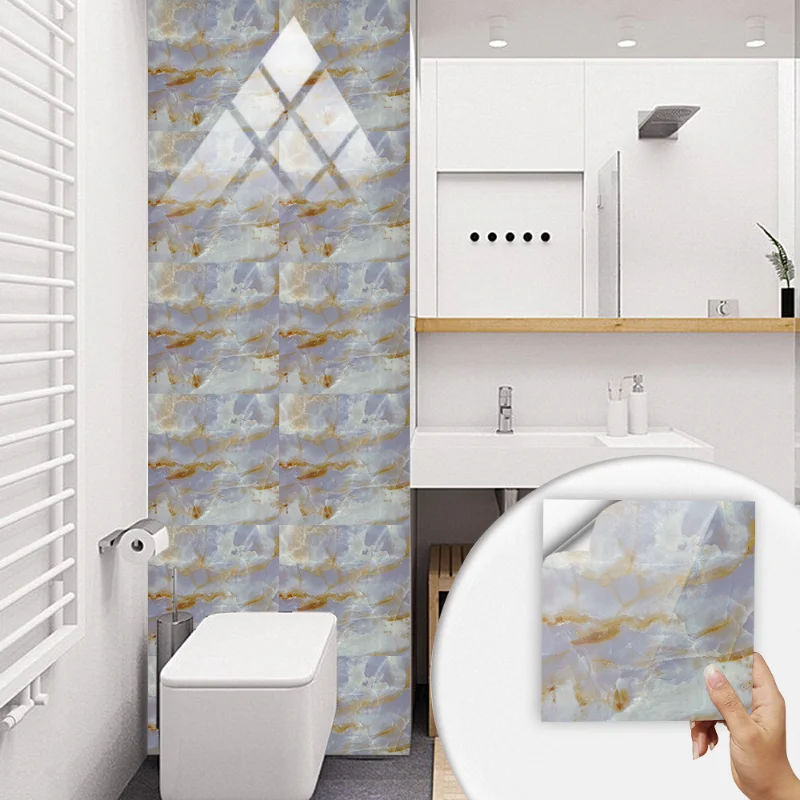 

10 шт., самоклеящиеся наклейки на мраморную плитку