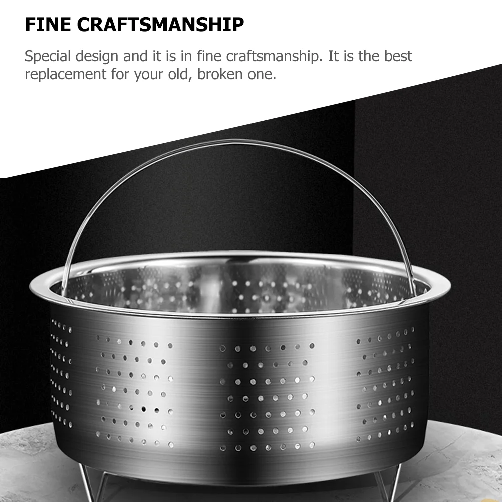 

Stainless Steel Bun Steamers Basket Fruit Holder Insert Pot Kitchen Accessory Vegetables Steaming Stand Food